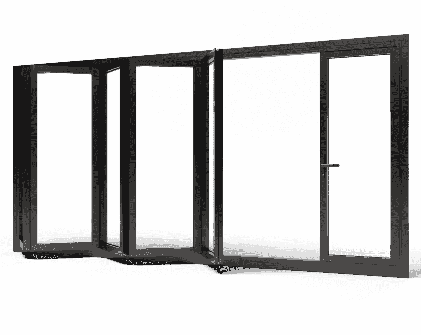 harmonicadeur | vaste loopdeur (buitendraaiend)